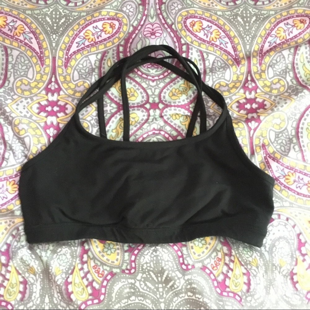 Athleta Solid Black Sports Bra